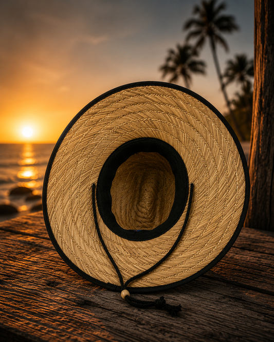 Straw Hat/Dark Straw/Blank Brim